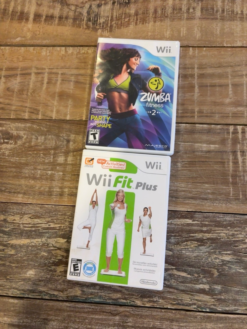 Zumba Fitness 2 + Wii Fit Plus Nintendo Wii 2 Game Bundle Tested Working
